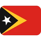Emoji Bandera de Timor-Leste en Twitter / X