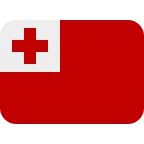 Tonga Flag emoji on Twitter / X