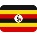 Uganda Flag emoji on Twitter / X