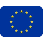 Emoji Bandera de Unión Europea en Twitter / X
