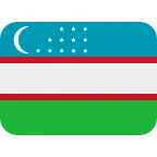 Emoji Bandera de Uzbekistán en Twitter / X