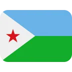 Emoji Bandera de Yibuti en Twitter / X
