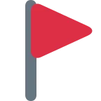 Triangular Flag emoji on Twitter / X