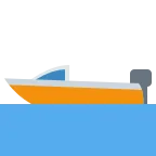 Motor Boat emoji on Twitter / X