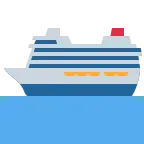 Emoji Barco de pasajeros en Twitter / X