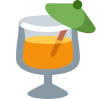Emoji Bebida tropical en Twitter / X