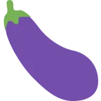 Emoji Berenjena en Twitter / X