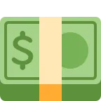 Cash (Dollar Bill) emoji on Twitter / X