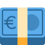 Euro Banknote emoji on Twitter / X