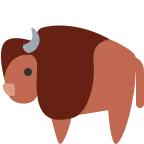 Bison emoji on Twitter / X
