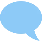 Left Speech Bubble emoji on Twitter / X