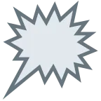Right Anger Bubble emoji on Twitter / X