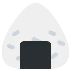 Emoji Bola de arroz en Twitter / X