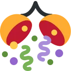 Confetti Ball emoji on Twitter / X