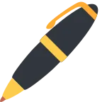 Pen emoji on Twitter / X