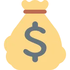 Emoji Bolsa de dinero en Twitter / X