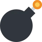 Emoji Bomba en Twitter / X