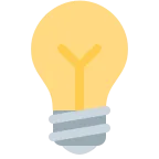 Emoji Bombilla en Twitter / X