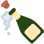Emoji Botella descorchada en Twitter / X