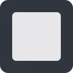 Black Square Button emoji on Twitter / X