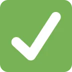 Checkmark emoji on Twitter / X