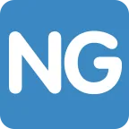 NG Button emoji on Twitter / X
