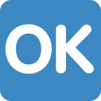 OK Button emoji on Twitter / X