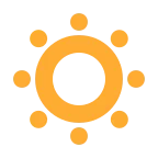 Dim Button emoji on Twitter / X