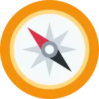 Compass emoji on Twitter / X