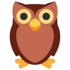 Emoji Búho en Twitter / X