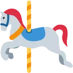 Emoji Caballo de tiovivo en Twitter / X