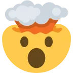 Exploding Head emoji on Twitter / X