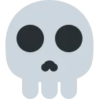 Emoji Calavera en Twitter / X