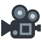 Emoji Cámara de cine en Twitter / X