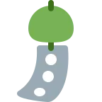 Wind Chime emoji on Twitter / X