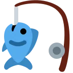 Emoji Caña de pescar en Twitter / X