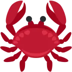 Crab emoji on Twitter / X