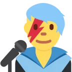 Man Singer emoji on Twitter / X
