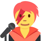 Emoji Cantante en Twitter / X