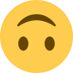 Emoji Cara al revés en Twitter / X