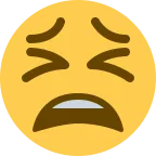 Emoji Cara cansada en Twitter / X