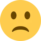 Emoji Cara con el ceño ligeramente fruncido en Twitter / X