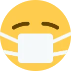 Face with Medical Mask emoji on Twitter / X