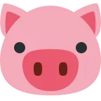 Emoji Cara de cerdo en Twitter / X