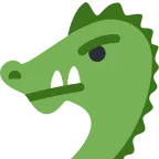 Emoji Cara de dragón en Twitter / X