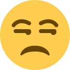 Emoji Cara de fastidio en Twitter / X