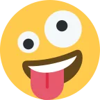 Emoji Cara de loco en Twitter / X