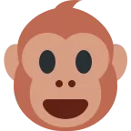 Monkey Face emoji on Twitter / X