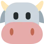 Emoji Cara de vaca en Twitter / X