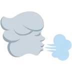 Emoji Cara de viento en Twitter / X